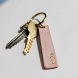 Personalized Leather Handmade  Leather Keychain Tag-Sereniikey
