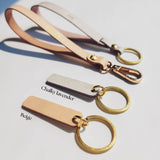 Personalized Leather Handmade  Leather Keychain Tag-Sereniikey