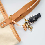 Personalized Leather Handmade  Pear Key Carabiner-Sereniikey