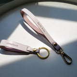 Personalized Leather Handmade Loop Leather Key Lanyard-Sereniikey