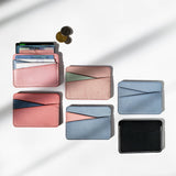 Personalized Leather Handmade Geometry Card Holder-Sereniikey