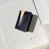 Personalized Leather Handmade Geometry Leather ID Wallet-Sereniikey