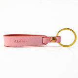 Personalized Leather Handmade  LOOP LEATHER KEY STRAP-Sereniikey