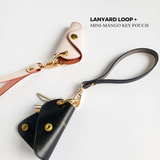 Personalized Leather Handmade Loop Key Lanyard-Sereniikey