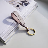 Personalized Leather Handmade  LOOP LEATHER KEY STRAP-Sereniikey