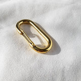 Personalized Leather Handmade  BRASS CARABINER CLIP-Sereniikey