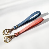 Personalized Leather Handmade Loop Leather Key Lanyard-Sereniikey