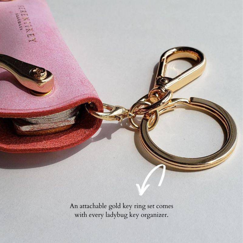 Custom Leather Gift for Mom, Personalized Leather Loop Name Keychain