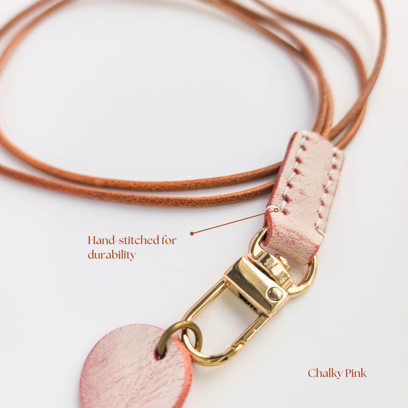 Personalized Leather Handmade  Leather Lanyard Necklace-Sereniikey