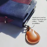 Personalized Leather Handmade  Leather AirTag Case-Sereniikey