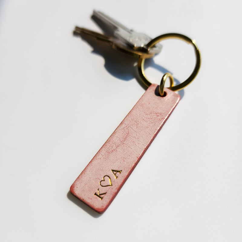 Leather Keychain Tag