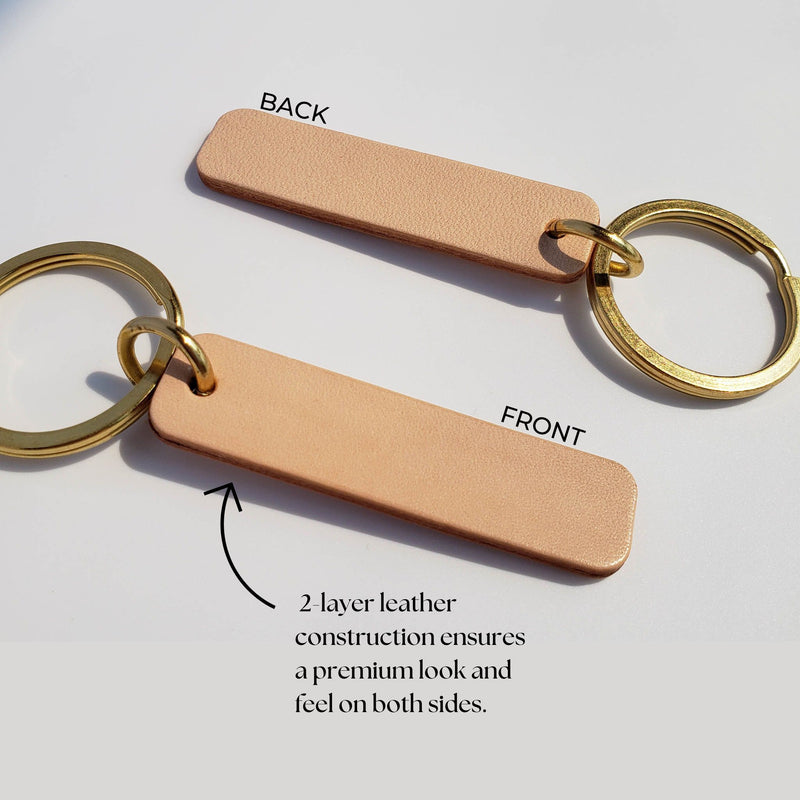 Personalized Leather Handmade  Leather Keychain Tag-Sereniikey