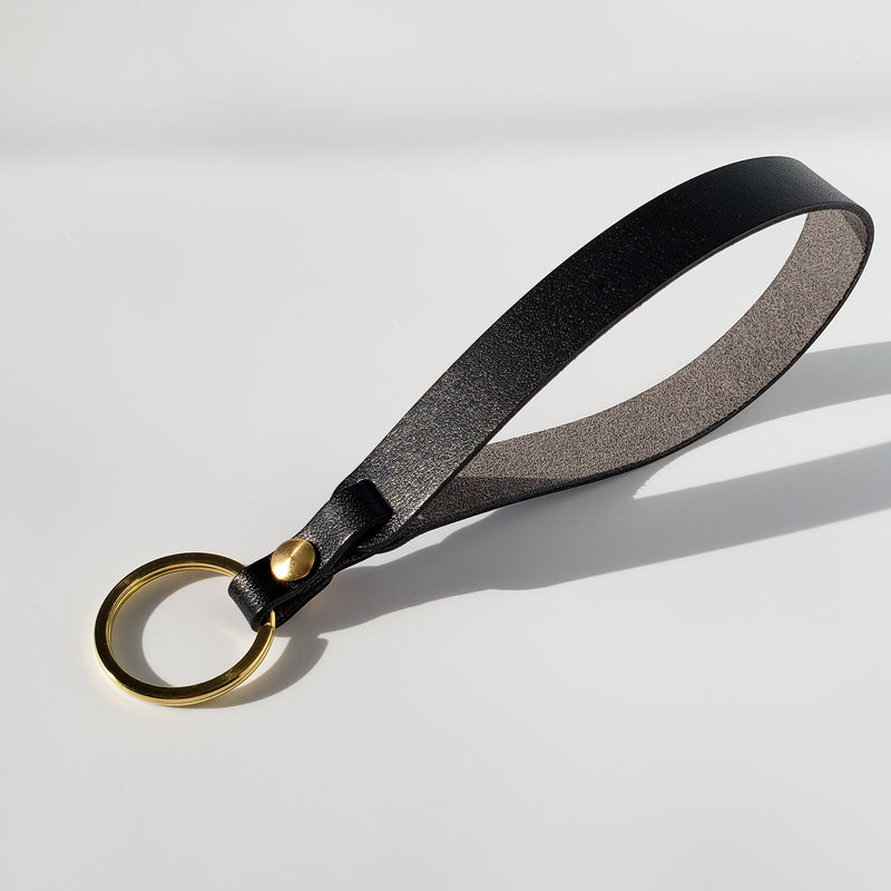 Keep It Gypsy Distressed Leather Handle Loop Key Ring Loop or Wristlet Strap
