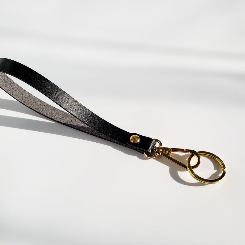 Personalized Leather Lanyard - Engravable, Brown Leather, Handmade