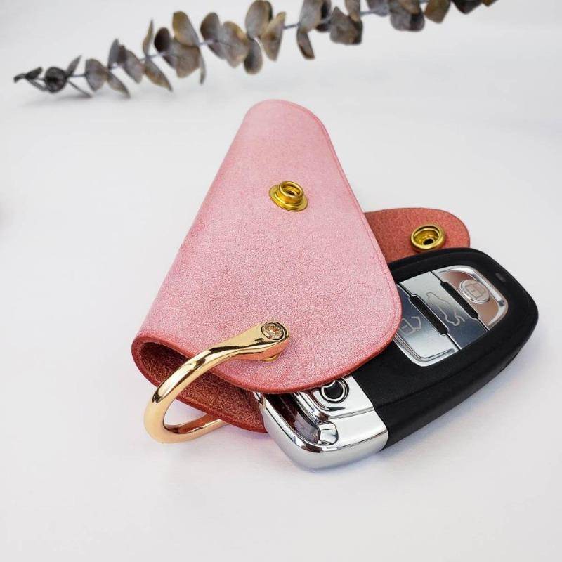 Personalized Leather Zipper Car Key Case,Key Bag,Leather key  holder,handmade key case,Key Organizer,Leather Key Pocket,Leather car  keychain